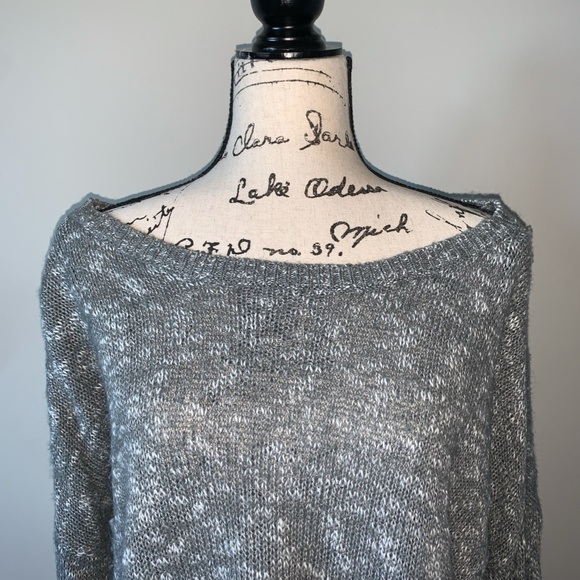 Oversized Dark Gray Melange Sweater - Picture 2 of 7